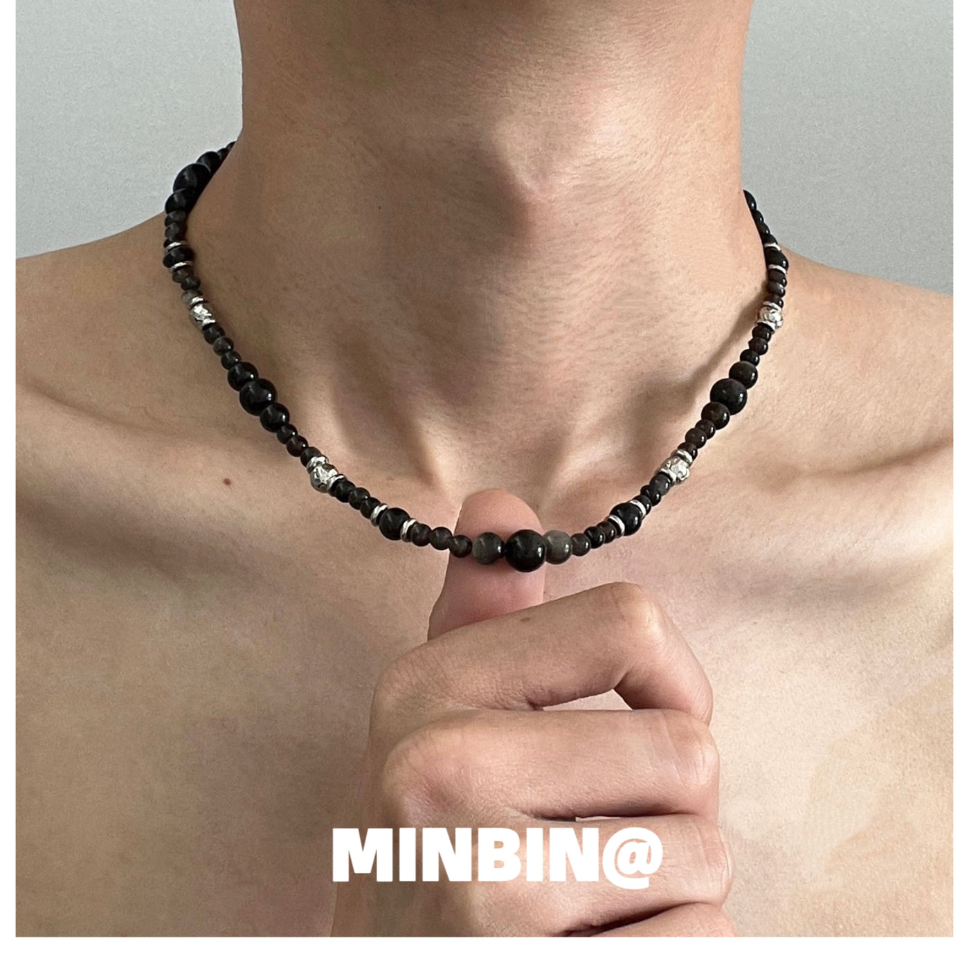 OH Onyx Beaded Necklace-korean-fashion-Necklace-OH Atelier-OH Garments