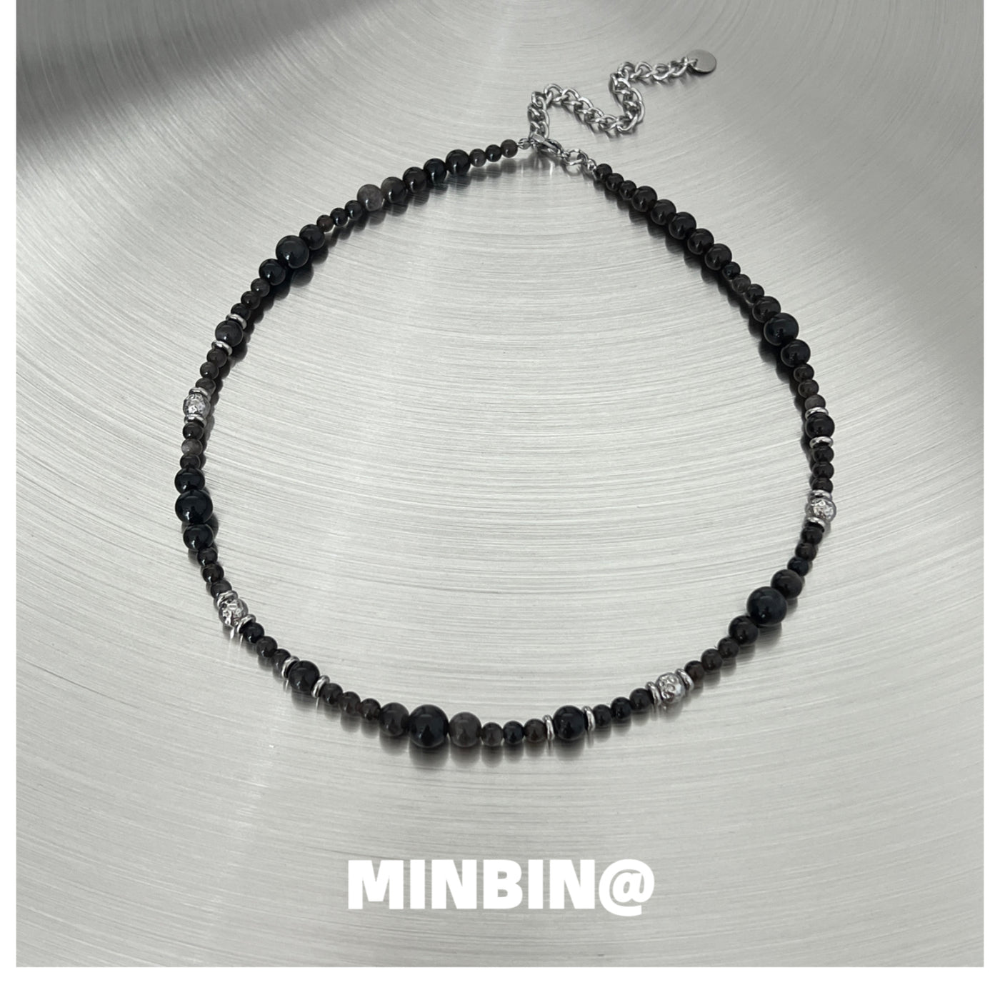 OH Onyx Beaded Necklace-korean-fashion-Necklace-OH Atelier-OH Garments