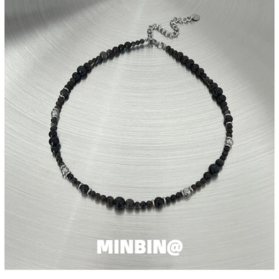 OH Onyx Beaded Necklace-korean-fashion-Necklace-OH Atelier-OH Garments