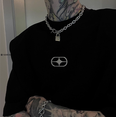 OH Padlock Chain Necklace-korean-fashion-Necklace-OH Atelier-OH Garments