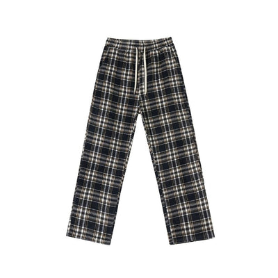 OH Plaid Comfty Bootcut Pants-korean-fashion-Pants-OH Atelier-OH Garments