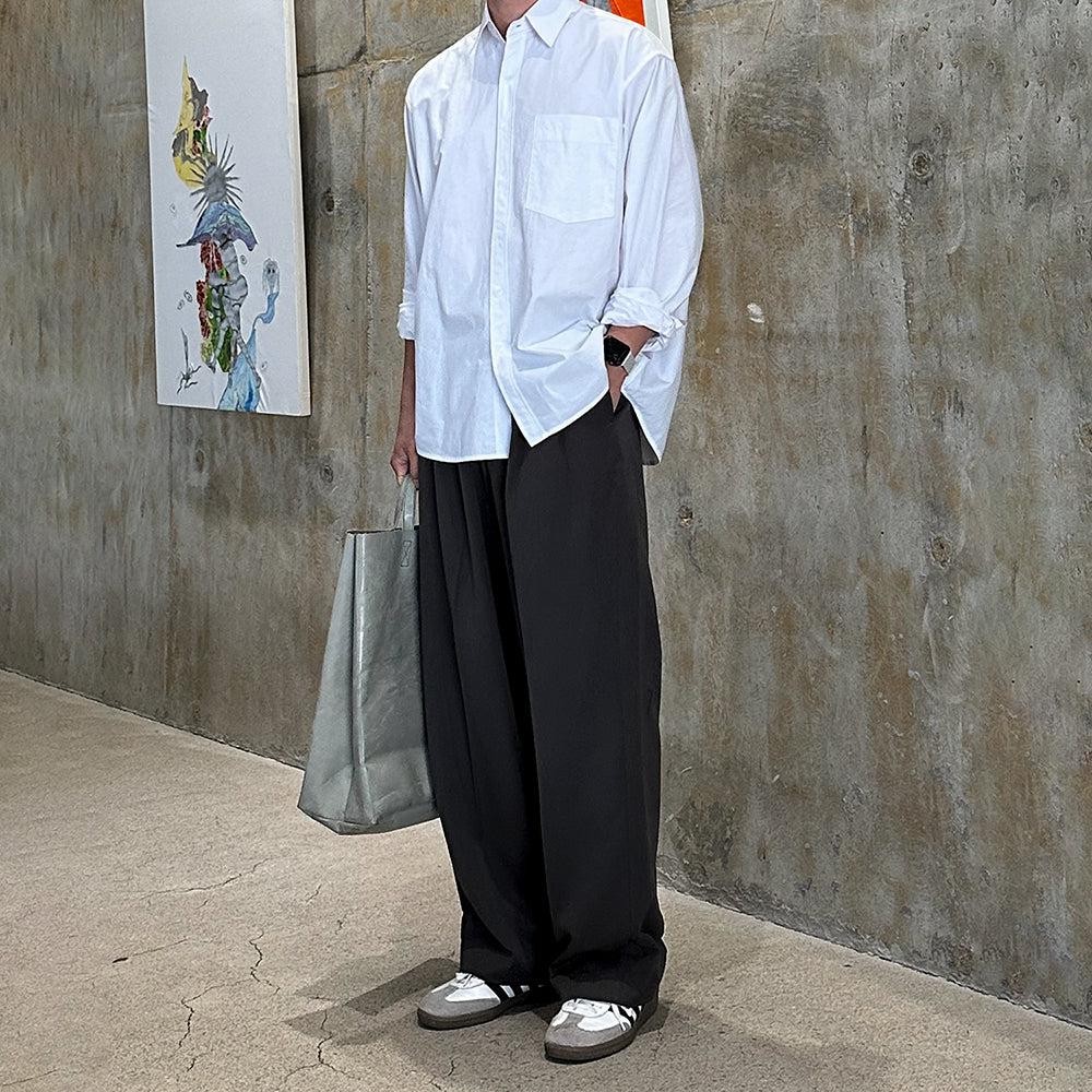 OH Plain Color Buttoned Shirt-korean-fashion-Shirt-OH Atelier-OH Garments