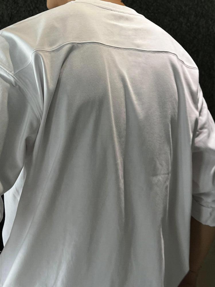 OH Plain Drop Shoulder Long Sleeve T-Shirt-korean-fashion-T-Shirt-OH Atelier-OH Garments