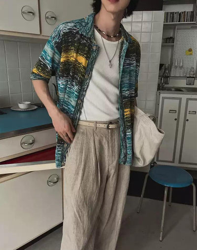 OH Pleated Linen Loose Pants-korean-fashion-Pants-OH Atelier-OH Garments