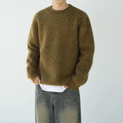 OH Regular Fit Classic Mohair Sweater-korean-fashion-Sweater-OH Atelier-OH Garments