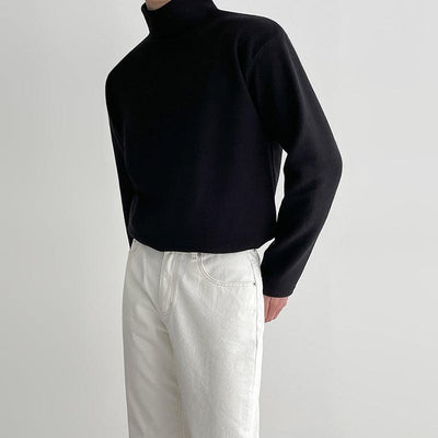 OH Regular Fit Plain Mockneck-korean-fashion-Turtleneck-OH Atelier-OH Garments