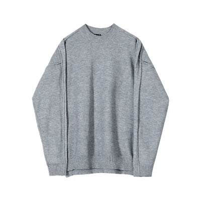 OH Relaxed Fit Detail Stitches Sweater-korean-fashion-Sweater-OH Atelier-OH Garments