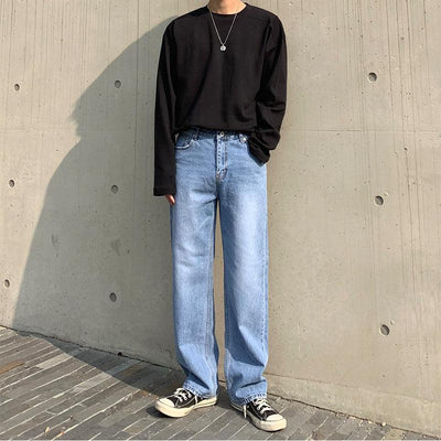 OH Retro Subtle Whiskers Regular Fit Jeans-korean-fashion-Jeans-OH Atelier-OH Garments