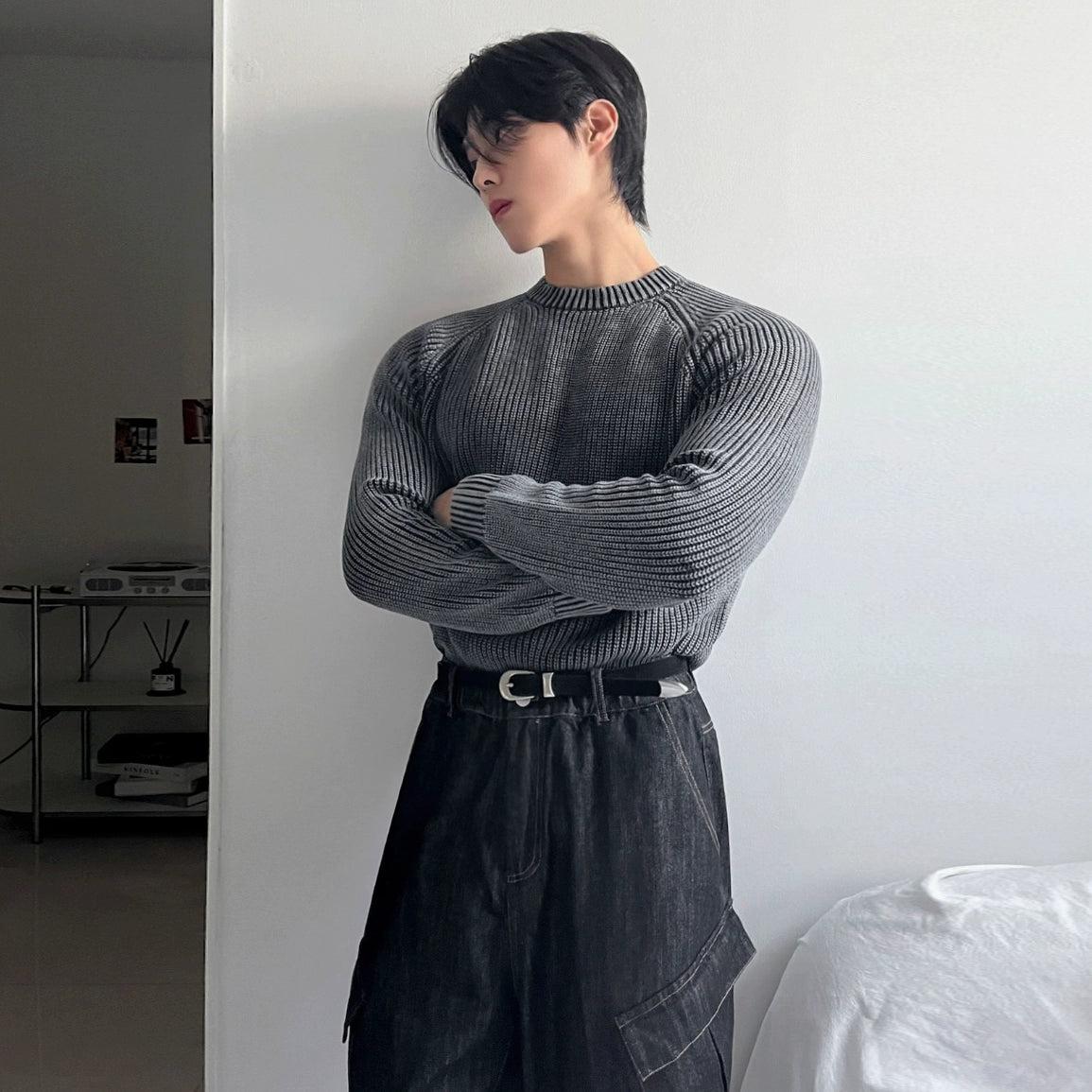 OH Ribbed Knit Textured Mockneck-korean-fashion-Mockneck-OH Atelier-OH Garments