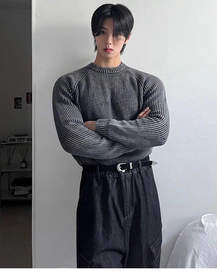 OH Ribbed Knit Textured Mockneck-korean-fashion-Mockneck-OH Atelier-OH Garments