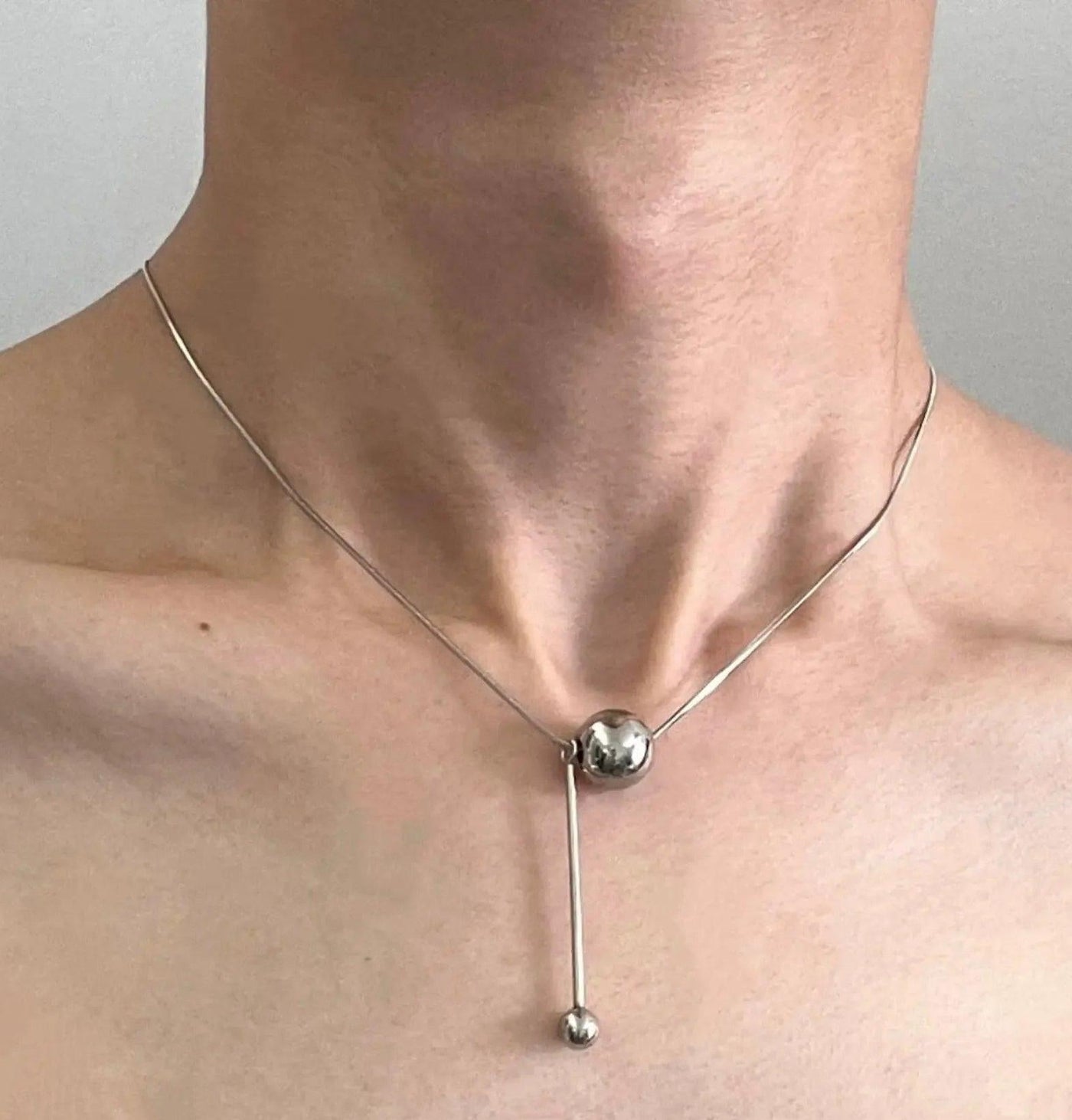 OH Round Bead Snake Bone Necklace-korean-fashion-Necklace-OH Atelier-OH Garments
