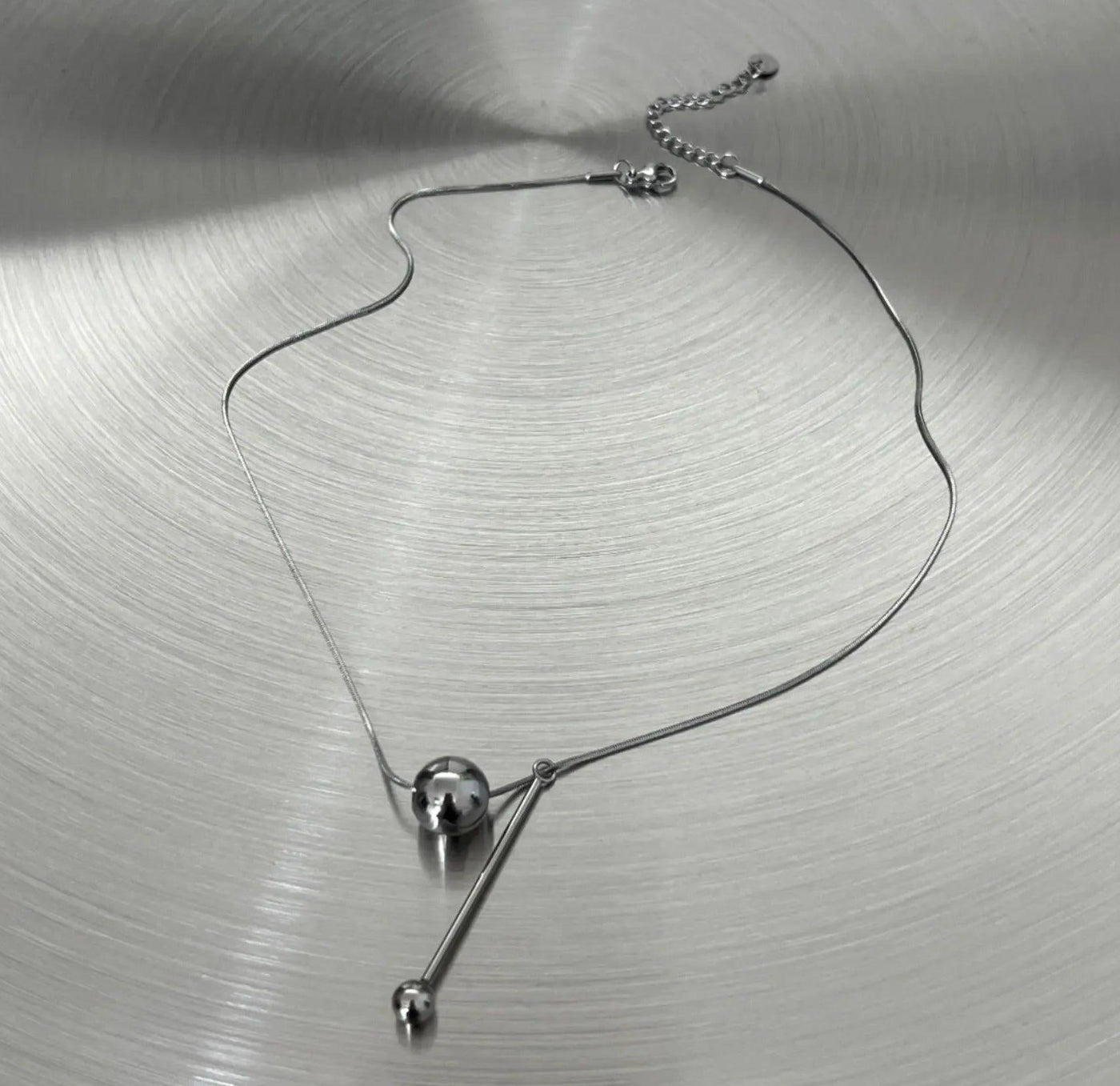 OH Round Bead Snake Bone Necklace-korean-fashion-Necklace-OH Atelier-OH Garments