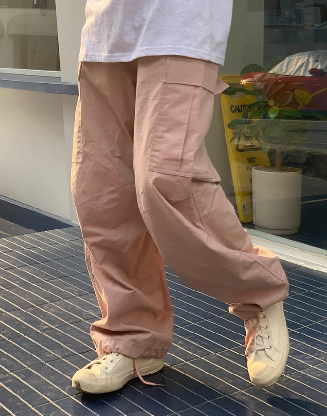 OH Ruched Hem Cargo Pants-korean-fashion-Pants-OH Atelier-OH Garments