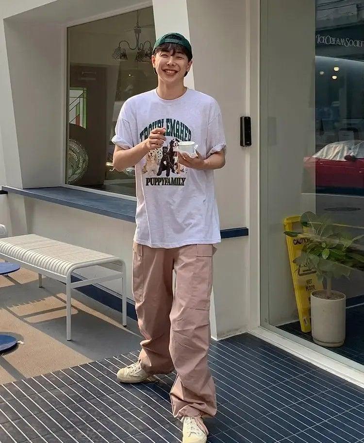 OH Ruched Hem Cargo Pants-korean-fashion-Pants-OH Atelier-OH Garments