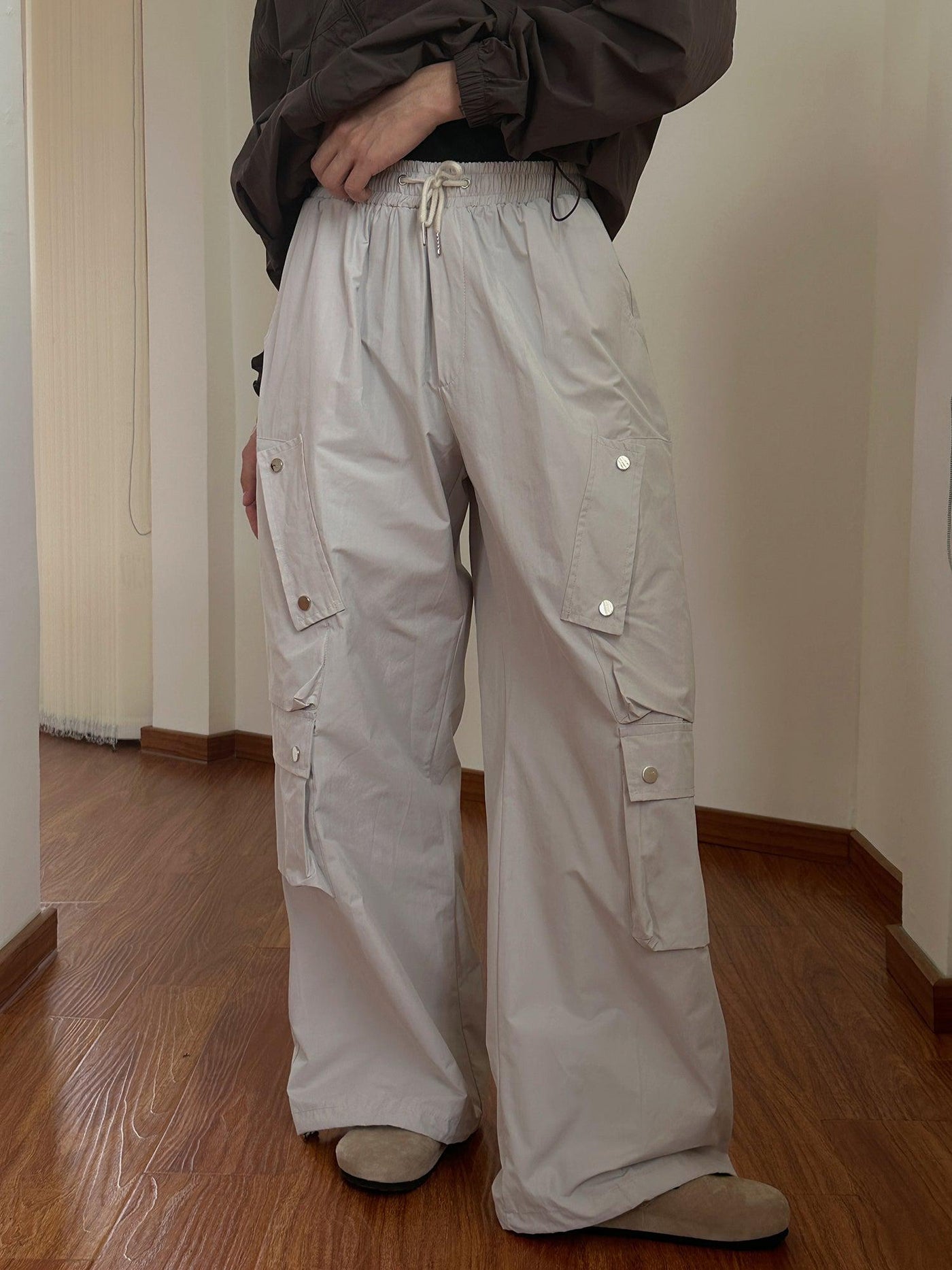 OH Scattered Buttons Cargo Pants-korean-fashion-Pants-OH Atelier-OH Garments