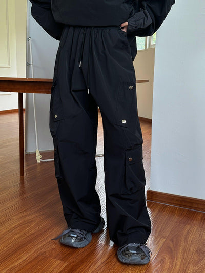 OH Scattered Buttons Cargo Pants-korean-fashion-Pants-OH Atelier-OH Garments