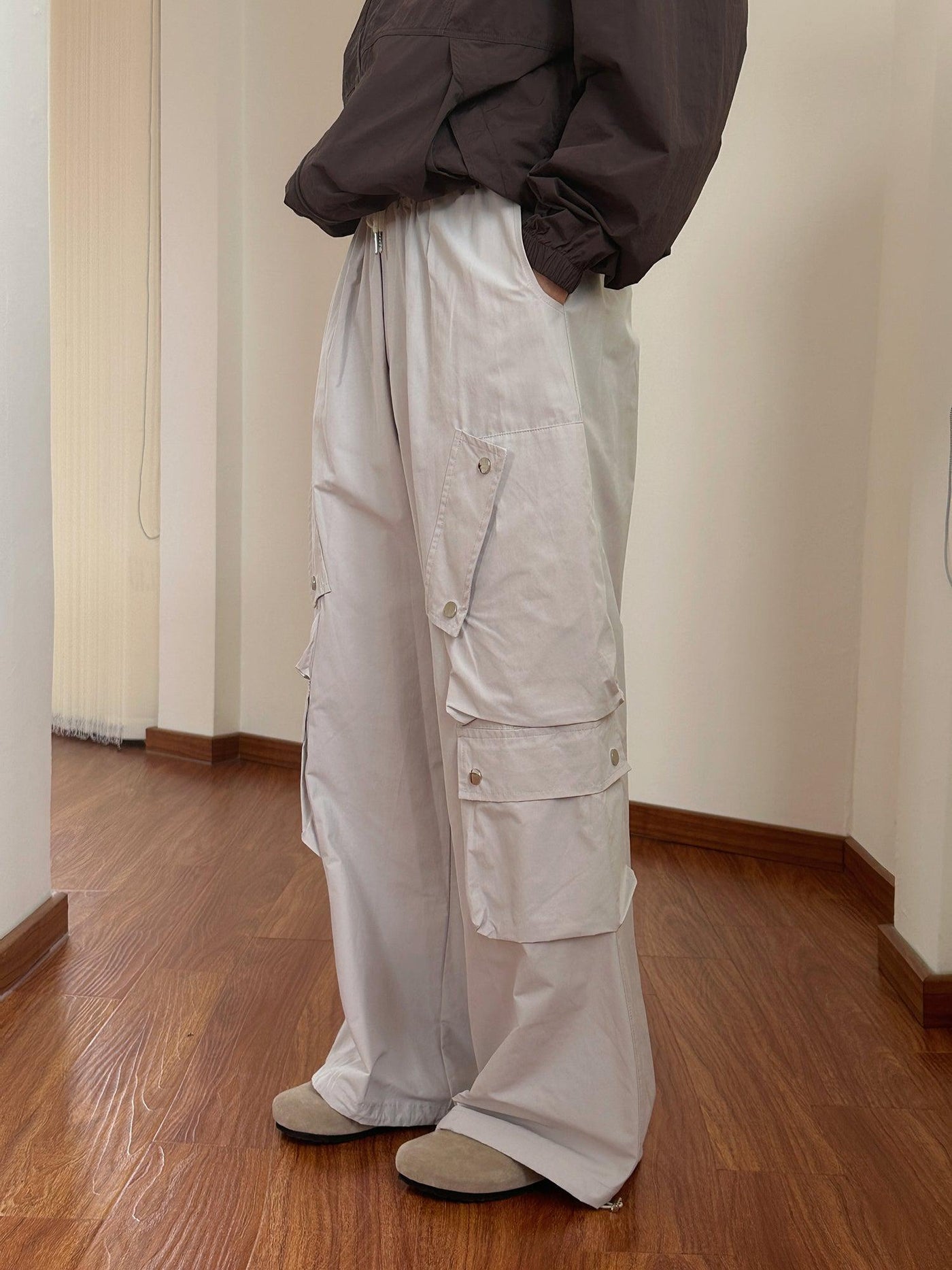 OH Scattered Buttons Cargo Pants-korean-fashion-Pants-OH Atelier-OH Garments