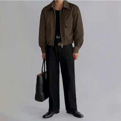 OH Seam Detail Straight Cut Jeans-korean-fashion-Jeans-OH Atelier-OH Garments