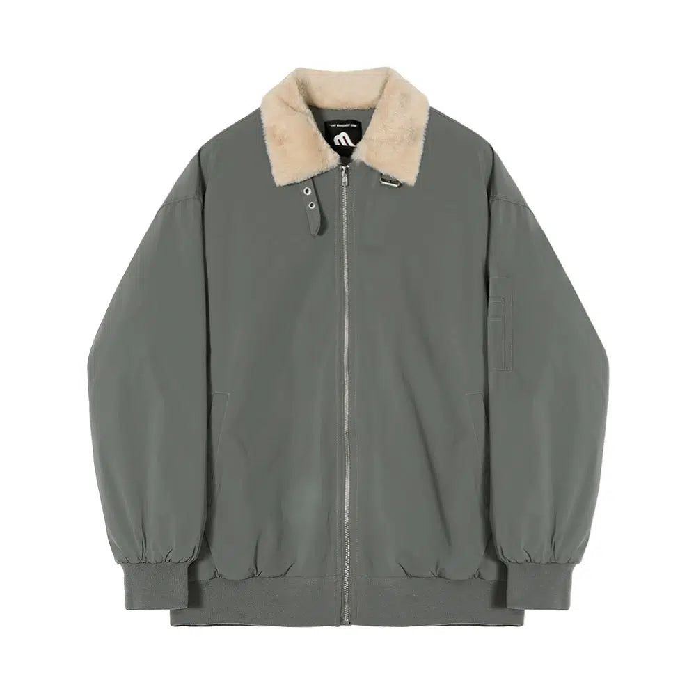 OH Sherpa Collar Casual Jacket-korean-fashion-Jacket-OH Atelier-OH Garments