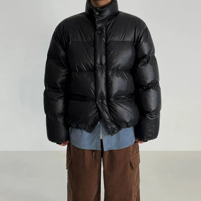 OH Short Buttoned Puffer Jacket-korean-fashion-Jacket-OH Atelier-OH Garments