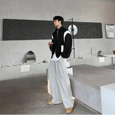 OH Side Pocket Pleated Sweatpants-korean-fashion-Pants-OH Atelier-OH Garments