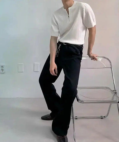 OH Solid Straight Jeans-korean-fashion-Jeans-OH Atelier-OH Garments