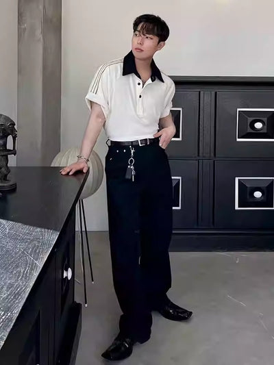 OH Solid Straight Jeans-korean-fashion-Jeans-OH Atelier-OH Garments