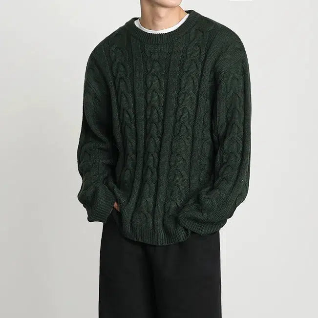 OH Spiral Twisted Texture Sweater-korean-fashion-Sweater-OH Atelier-OH Garments