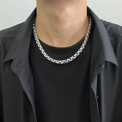 OH Square Chain Necklace-korean-fashion-Necklace-OH Atelier-OH Garments