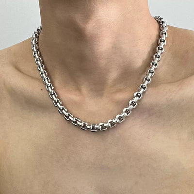 OH Square Chain Necklace-korean-fashion-Necklace-OH Atelier-OH Garments