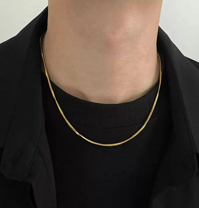 OH Square Snake Bone Necklace-korean-fashion-Necklace-OH Atelier-OH Garments