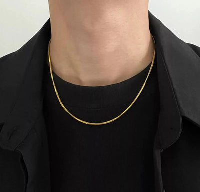 OH Square Snake Bone Necklace-korean-fashion-Necklace-OH Atelier-OH Garments