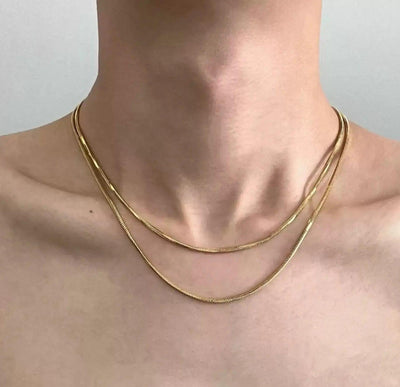 OH Square Snake Bone Necklace-korean-fashion-Necklace-OH Atelier-OH Garments