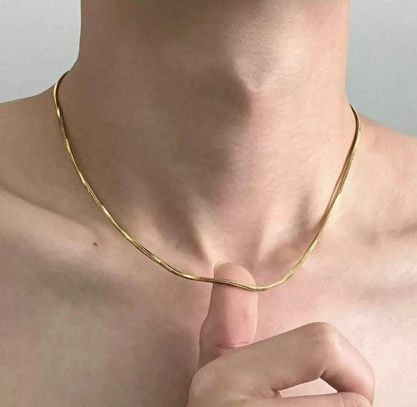 OH Square Snake Bone Necklace-korean-fashion-Necklace-OH Atelier-OH Garments