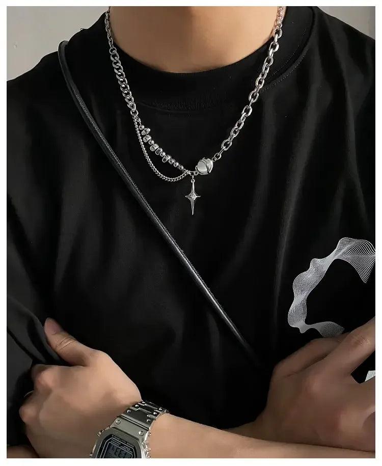 OH Star and Planet Pendant Necklace-korean-fashion-Necklace-OH Atelier-OH Garments