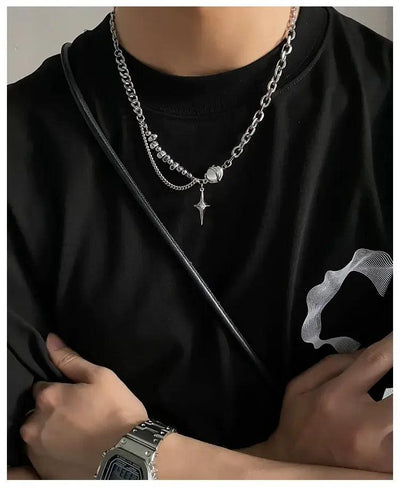 OH Star and Planet Pendant Necklace-korean-fashion-Necklace-OH Atelier-OH Garments