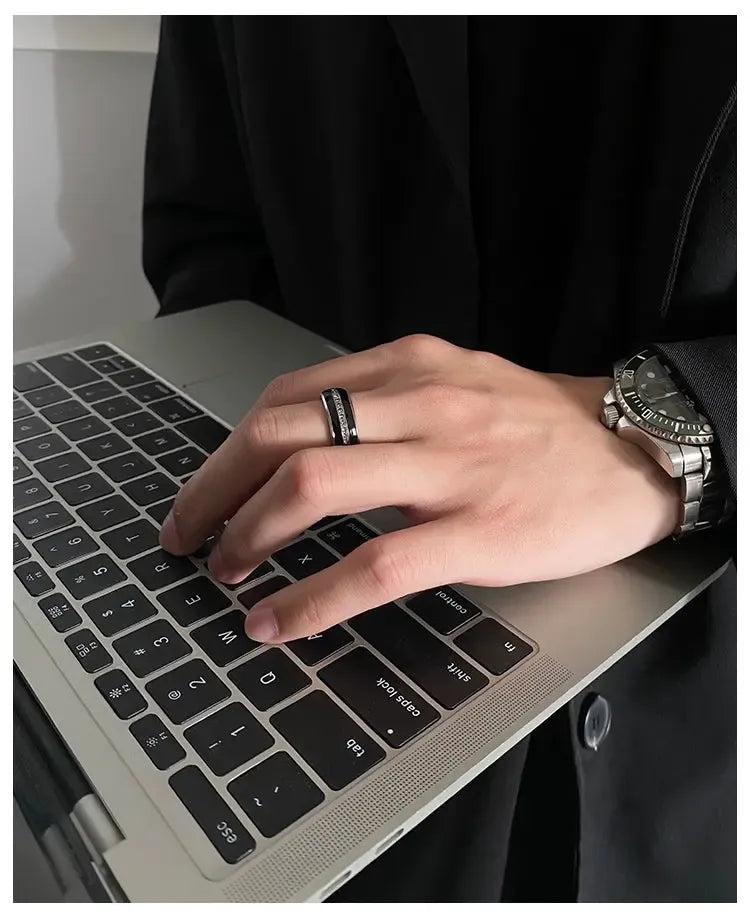 OH Starry Dual Tone Ring-korean-fashion-Ring-OH Atelier-OH Garments