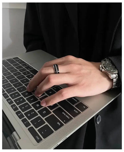 OH Starry Dual Tone Ring-korean-fashion-Ring-OH Atelier-OH Garments