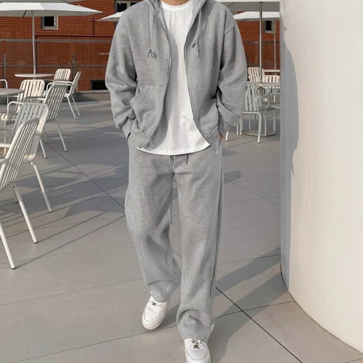 OH Straight Leg Casual Bootcut Sweatpants-korean-fashion-Pants-OH Atelier-OH Garments