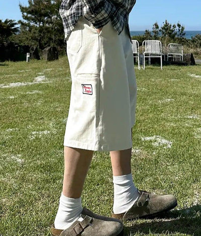 OH Straight Leg Versatile Denim Shorts-korean-fashion-Shorts-OH Atelier-OH Garments