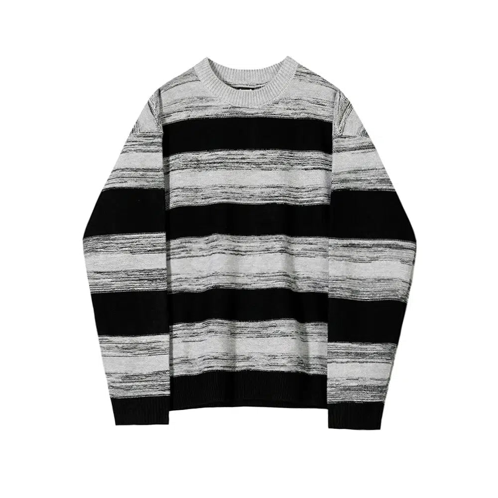 OH Striped Painted Lines Sweater-korean-fashion-Sweater-OH Atelier-OH Garments