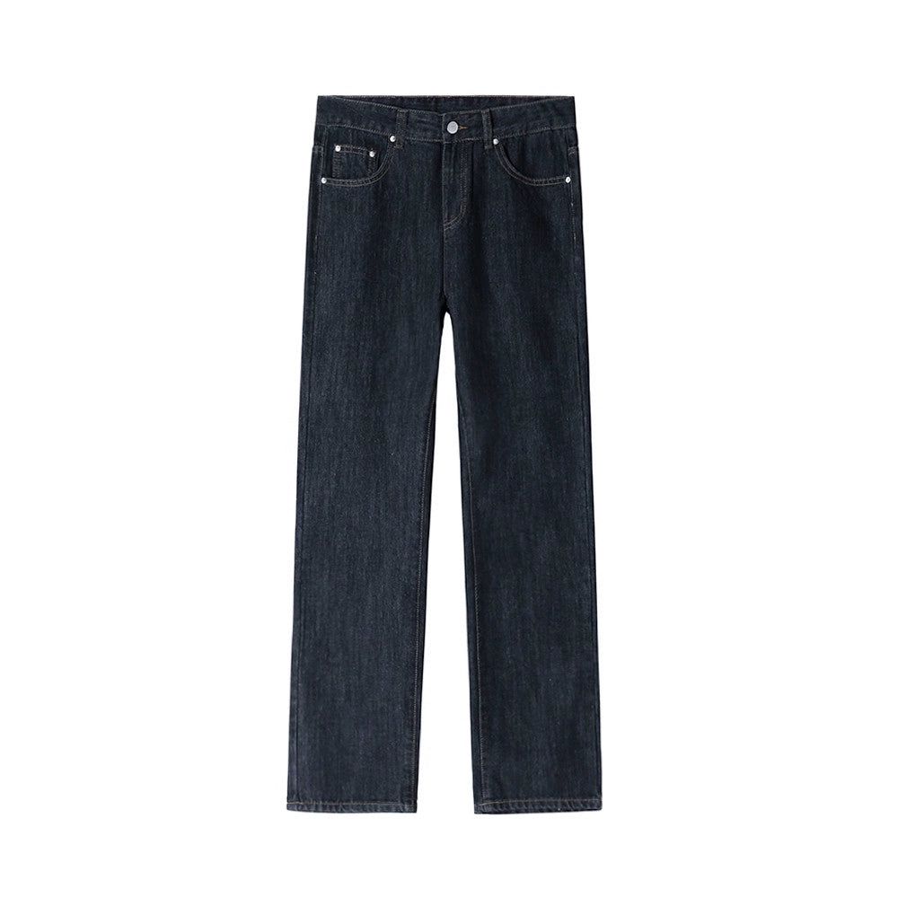 OH Subtle Pleats Bootcut Jeans-korean-fashion-Jeans-OH Atelier-OH Garments