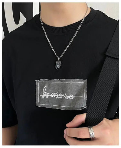 OH Tag Pendant Necklace-korean-fashion-Necklace-OH Atelier-OH Garments