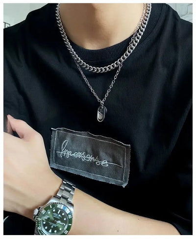 OH Tag Pendant Necklace-korean-fashion-Necklace-OH Atelier-OH Garments