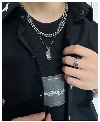 OH Tag Pendant Necklace-korean-fashion-Necklace-OH Atelier-OH Garments