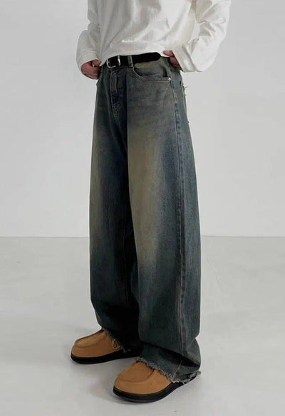 OH Thigh Fade Loose Jeans-korean-fashion-Jeans-OH Atelier-OH Garments