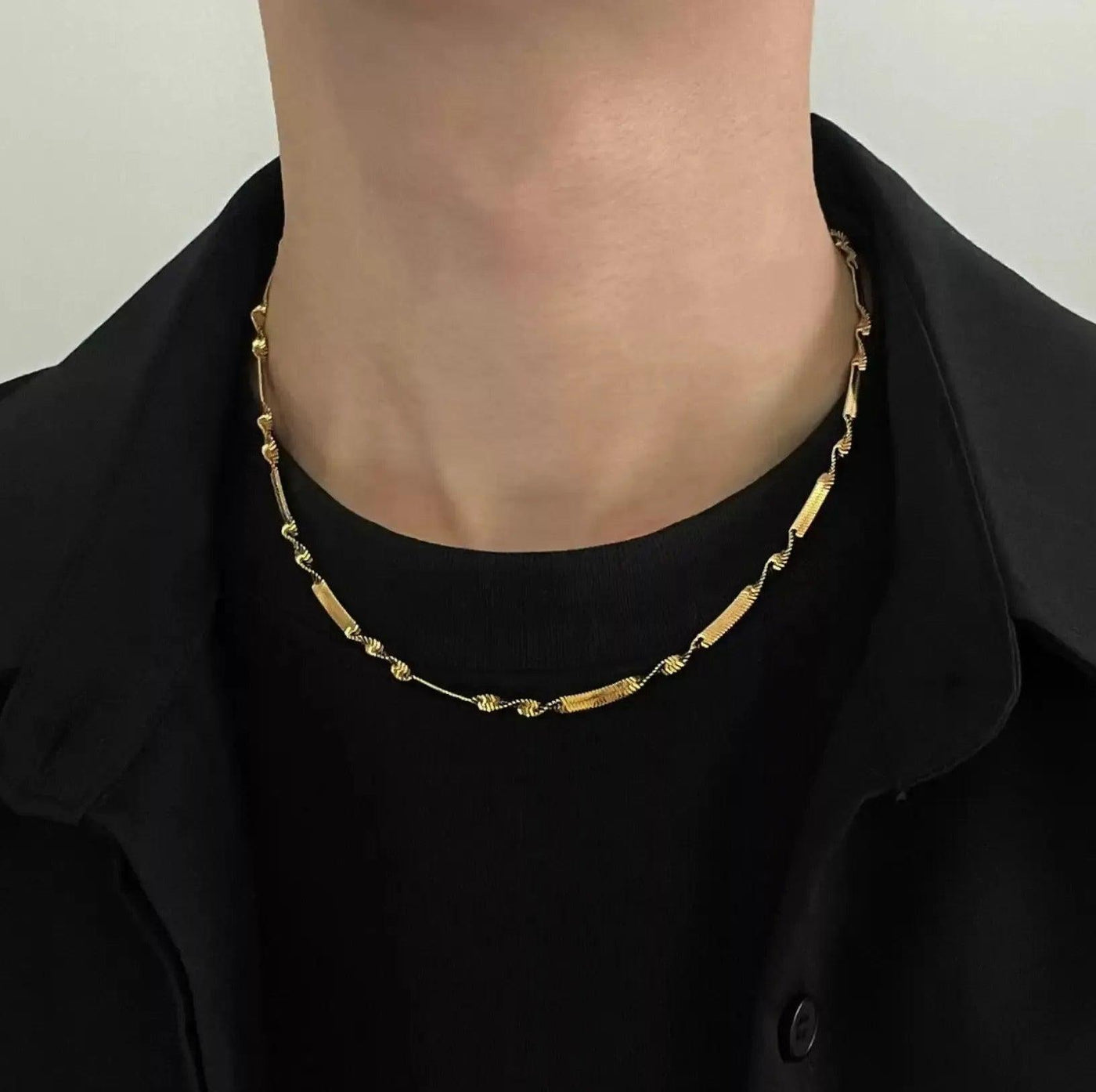 OH Twisted Snake Bone Necklace-korean-fashion-Necklace-OH Atelier-OH Garments