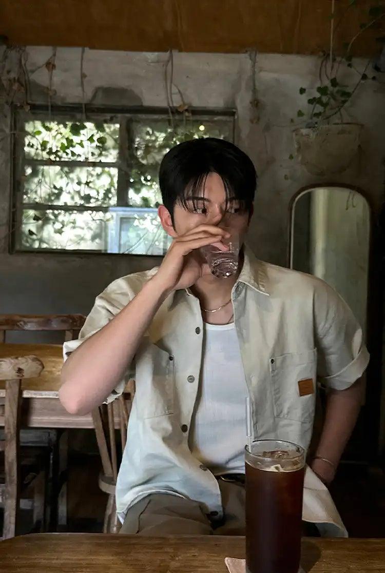 OH Utility Button-Down Shirt-korean-fashion-Shirt-OH Atelier-OH Garments