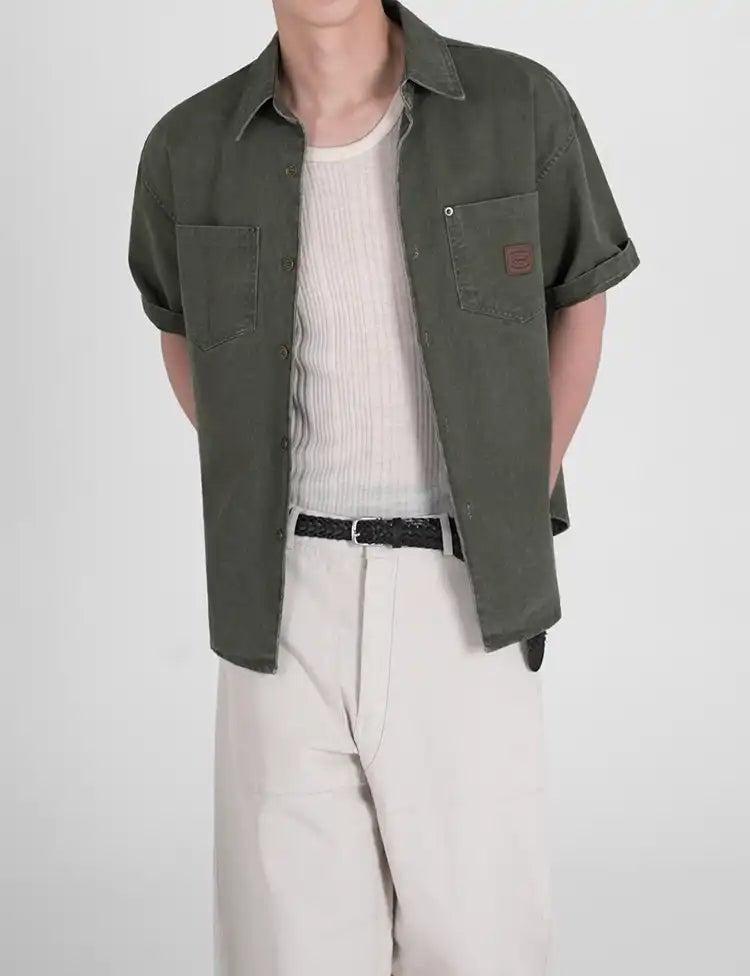 OH Utility Button-Down Shirt-korean-fashion-Shirt-OH Atelier-OH Garments