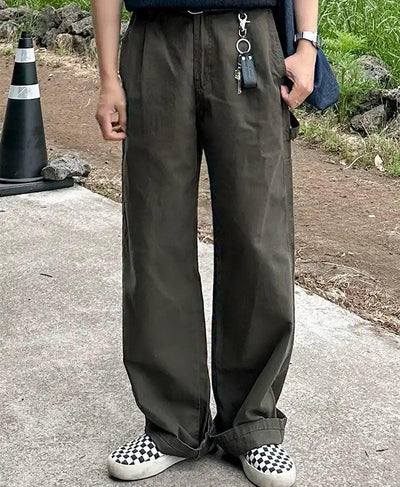 OH Utility Straight Cut Pants-korean-fashion-Pants-OH Atelier-OH Garments
